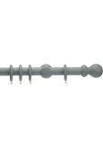 Honister 35mm Wood Curtain Pole Set Pale Slate