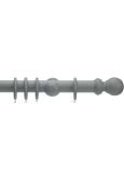 Honister 50mm Wood Curtain Pole Set Pale Slate