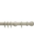 Honister 50mm Wood Curtain Pole Set Stone