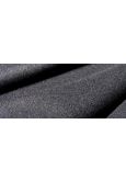 Black Wool Serge Curtains - Flame Retardant