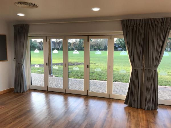 Village Hall Bifold Door Curtains