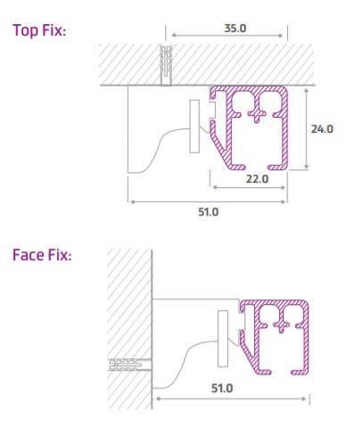 Mounting Brackets for 6400 Track