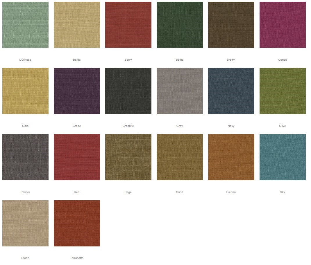 Crib 5 Upholstery colour card