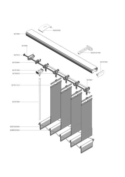 Wand Control Vertical Blinds