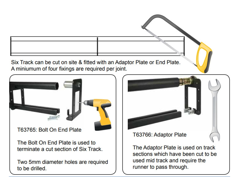 Bolt On End Plates and Adaptor Plates Stage Tracking